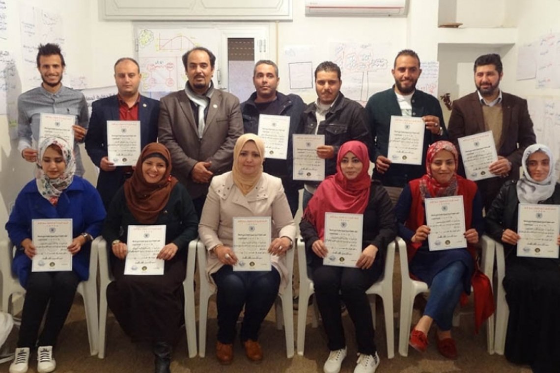 المنظمة الدولية لحماية الطفولة تختتم الدورة التدريبية بعنوان " الأساليب الخمس لفض النزاع " - ليبيا