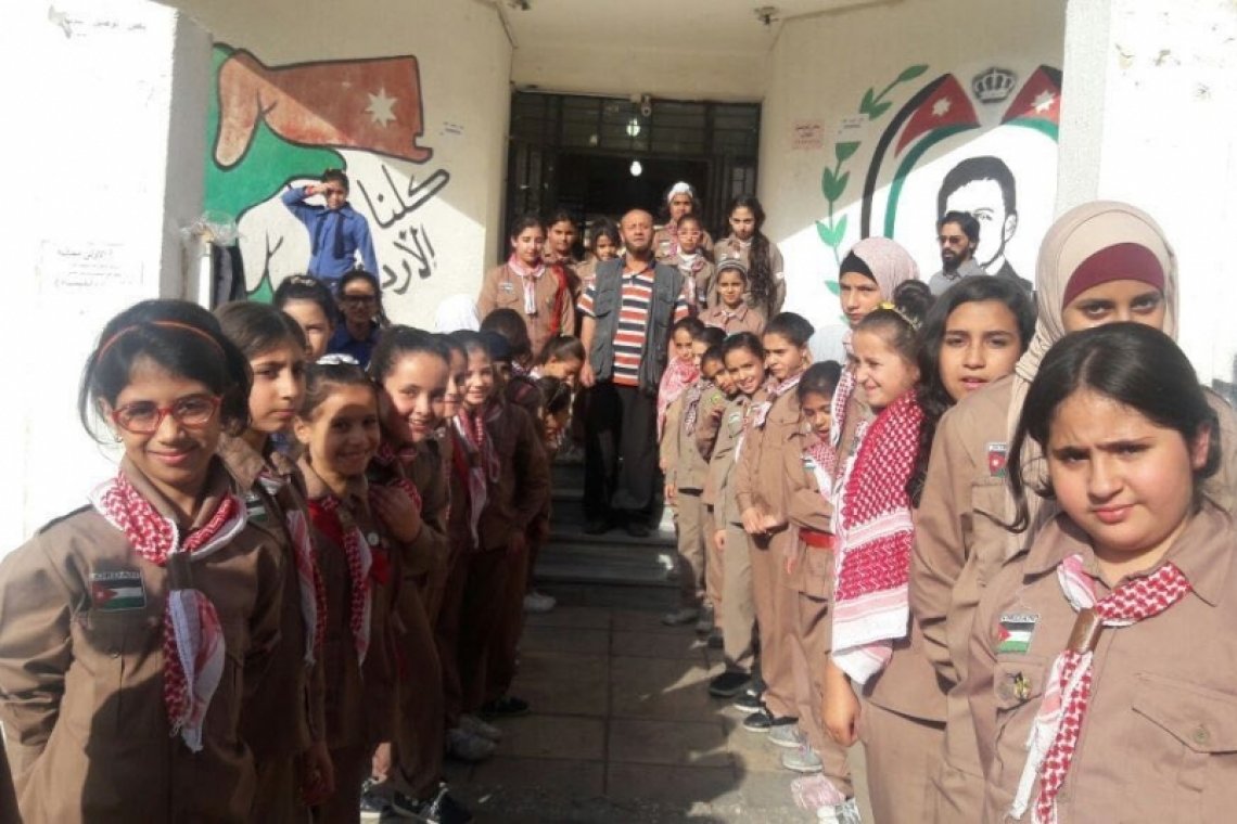 مبادرة "يلا نتعاون على الخير " وبالتعاون مع دائرة المرافق الرياضية والترفيهية وبرعاية شركة D Smart حملة تدريب صحية في مدرسة باب الواد الاساسية - الأردن