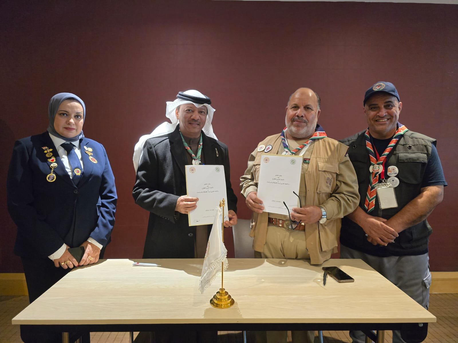 Arab Voluntary Union and Arab Union of Scout and Guide Pioneers Sign Cooperation Agreement to Enhance Voluntary and Youth Work