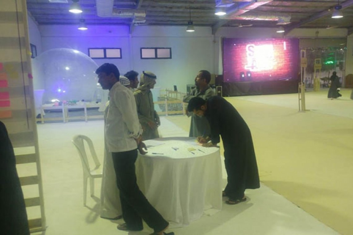 مشاركة مركز ضياء لفرسان التحدي بمعرض "حكاية فن" - السعودية